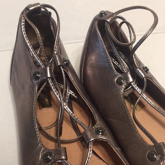 Halogen pointed Ballet flat Owen ghillie shoes 7.5 - Picture 6 of 7